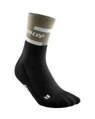 The Run Compression Mid Cut Socks 4.0, Men - Olive/Black