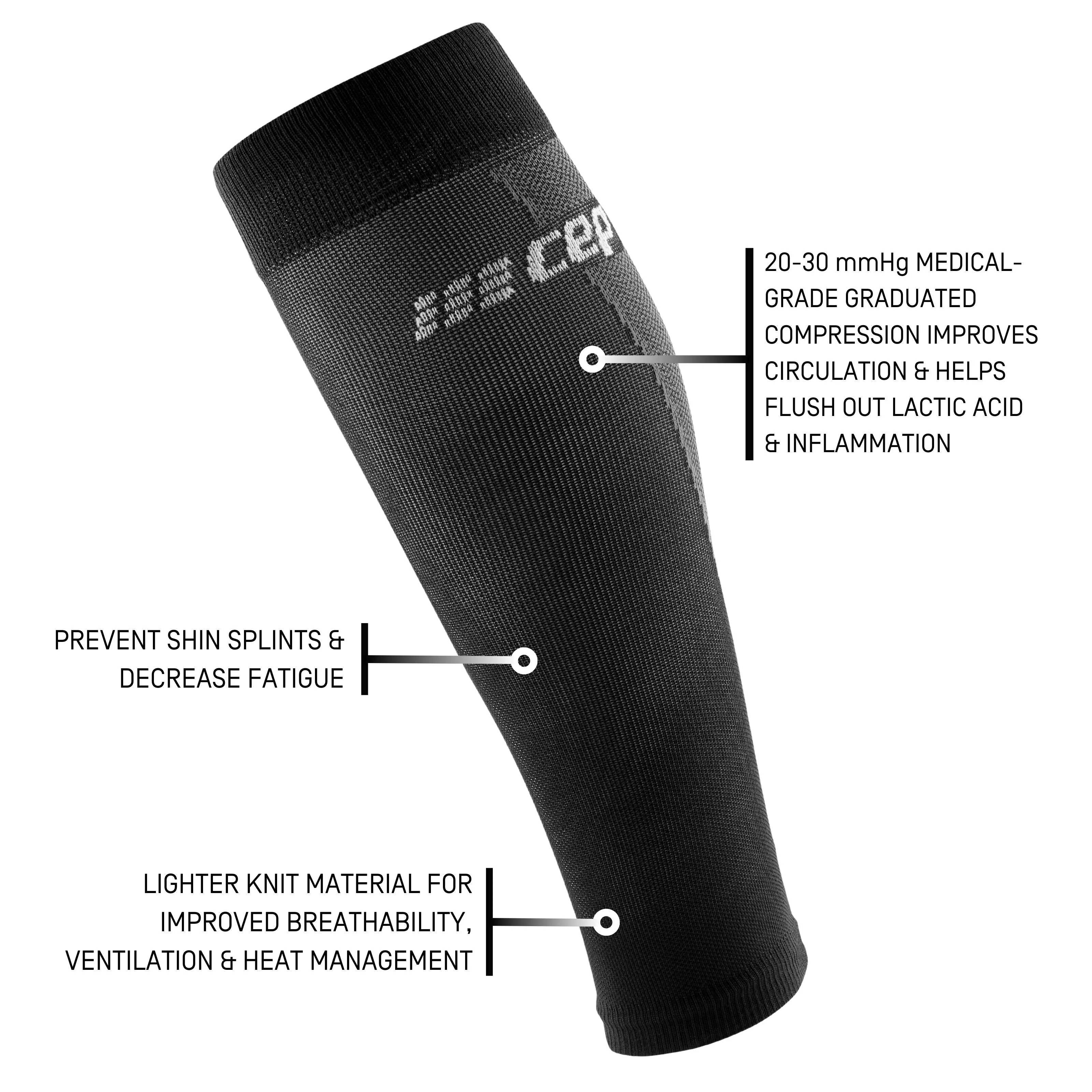 Ultralight Compression Calf Sleeves Women - Black