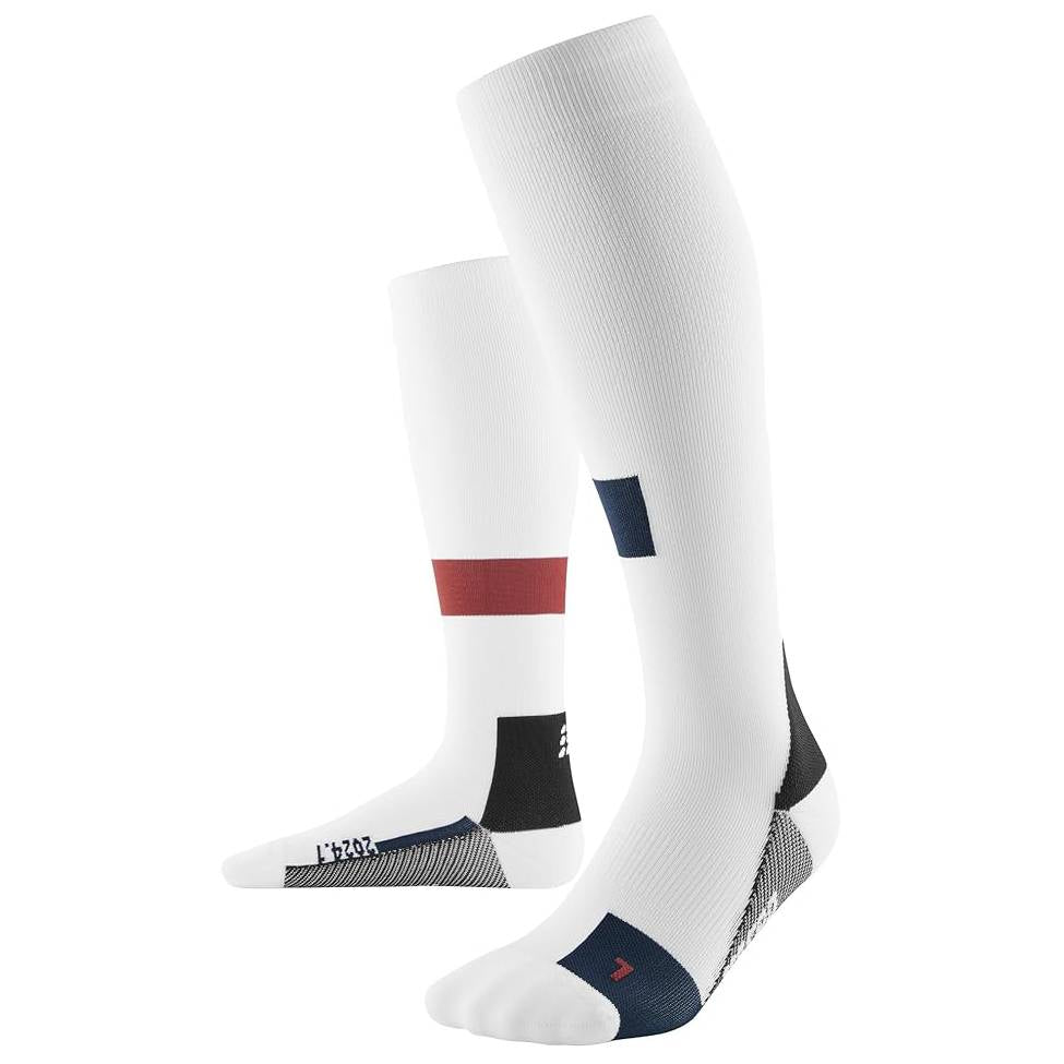 The Run Limited 2024.1 Run Tall Socks Men - White Main image