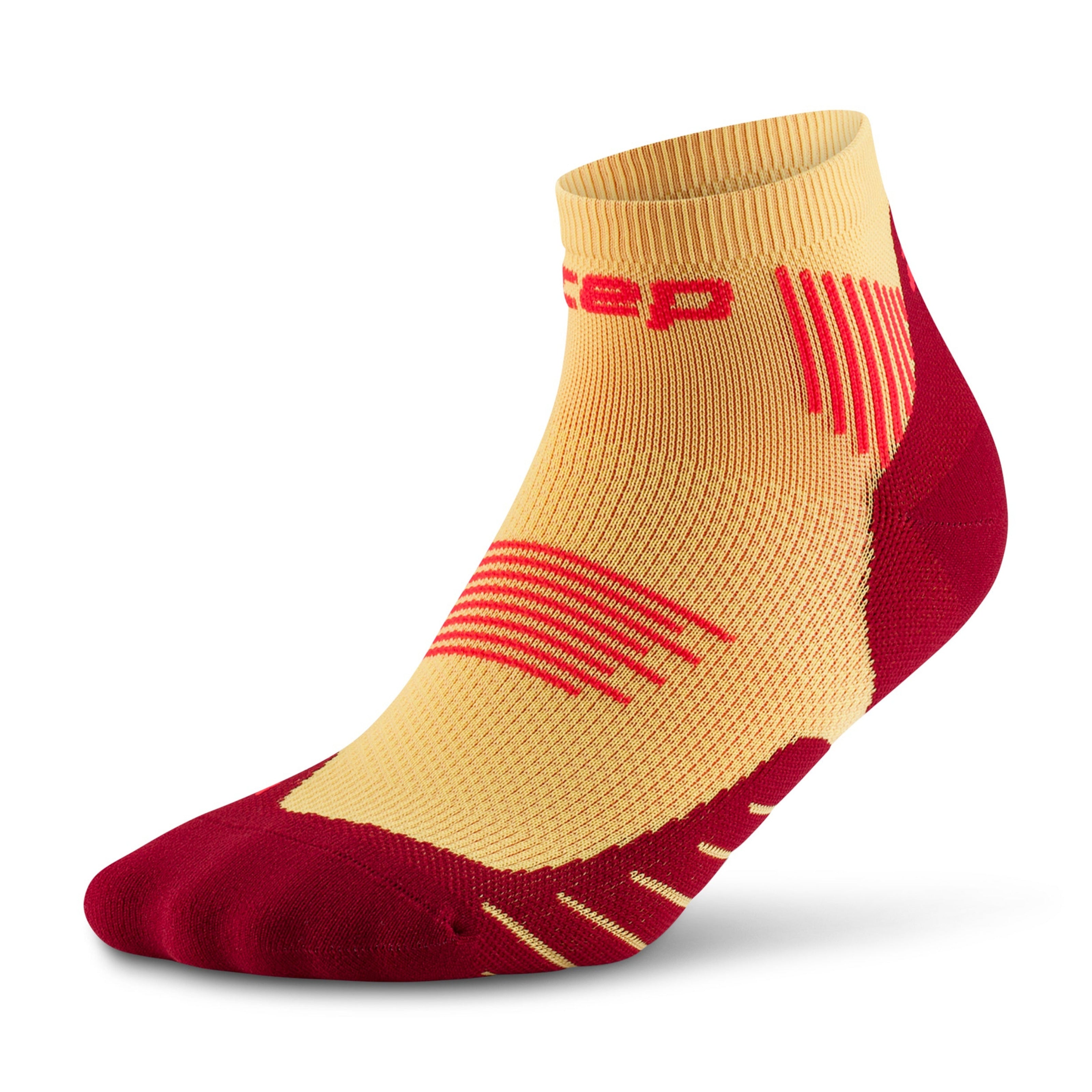 Core Run 5.0 Low Cut Socks Women - Marigold/Burgundy