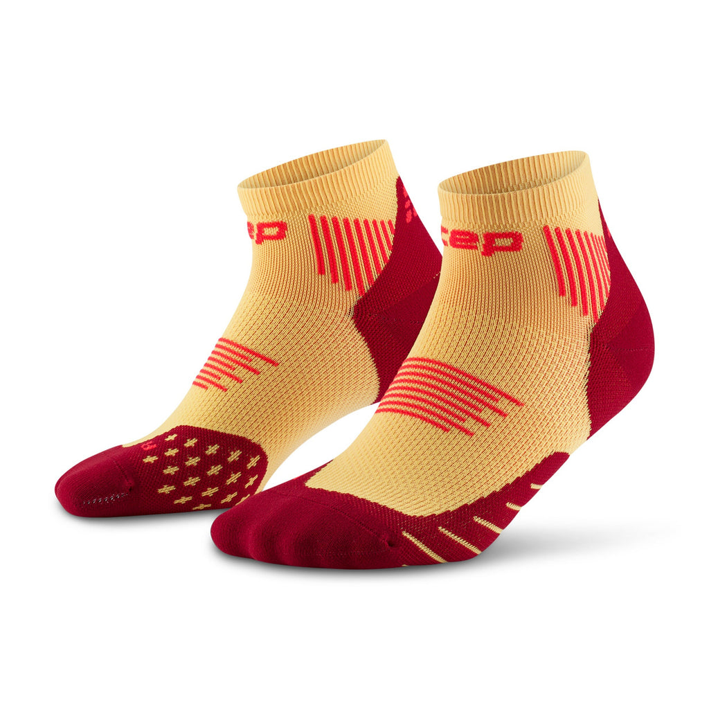 Core Run 5.0 Low Cut Socks Women - Marigold/Burgundy