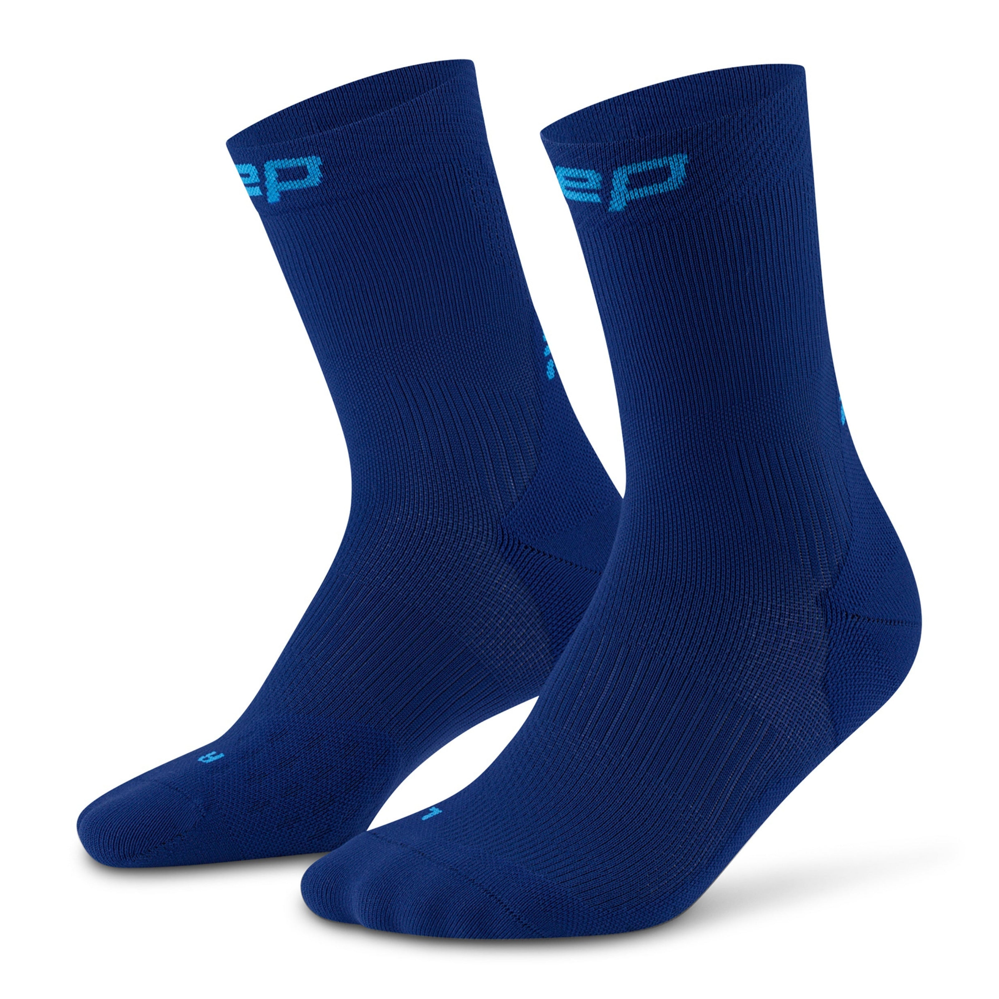 Core Run 5.0 Mid Cut Socks Men - Dark Blue