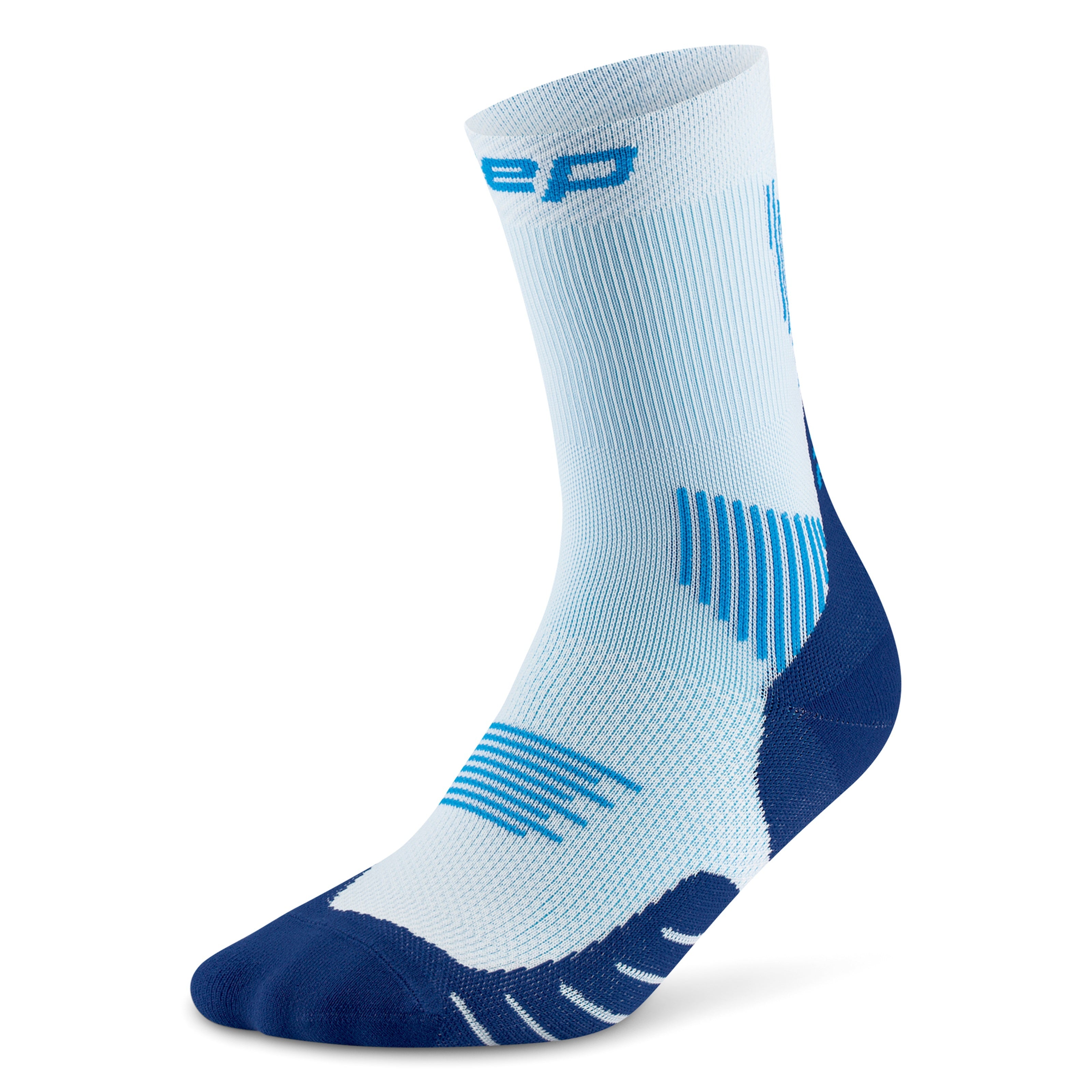Core Run 5.0 Mid Cut Socks Men - Ice/Blue