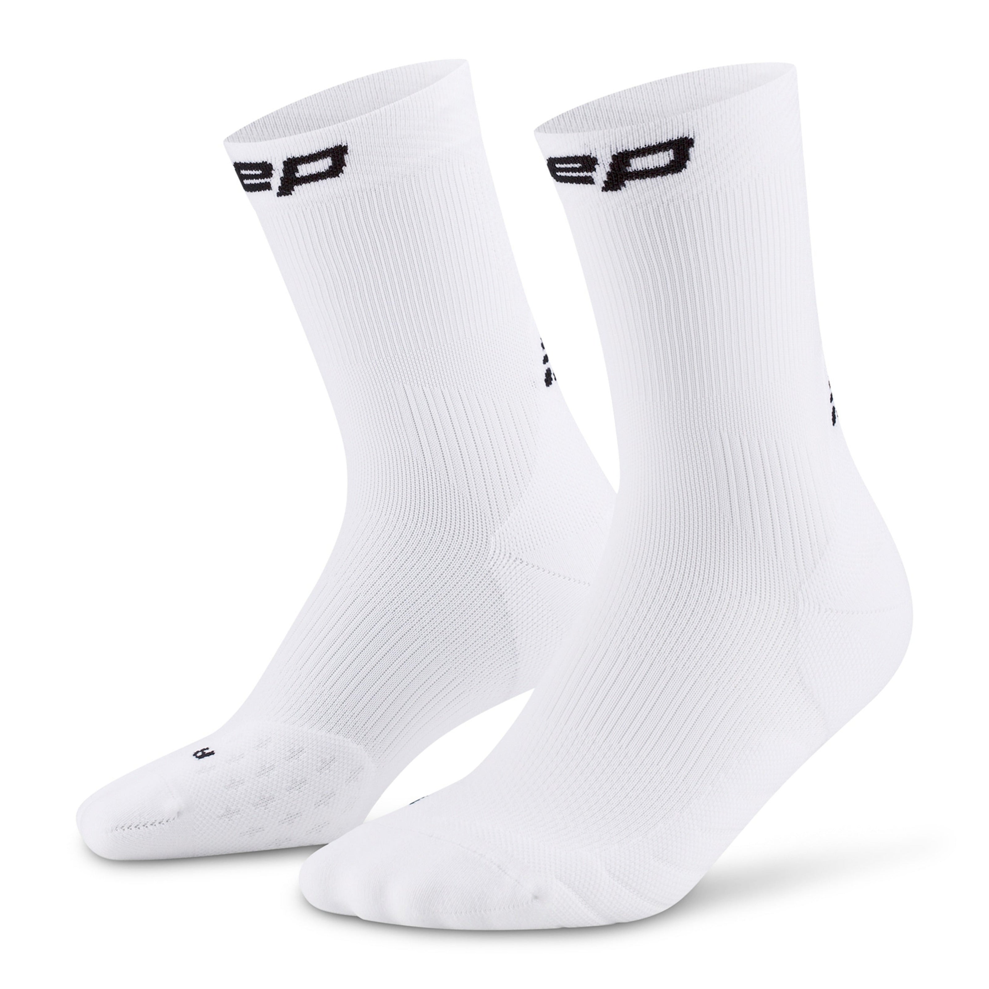 Core Run 5.0 Mid Cut Socks Men - White