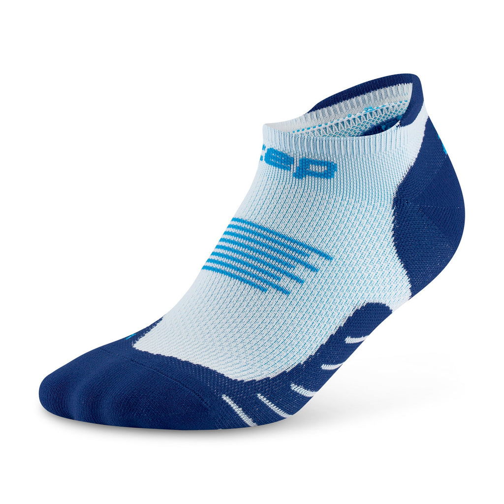 Core Run 5.0 No Show Socks Men - Ice/Blue
