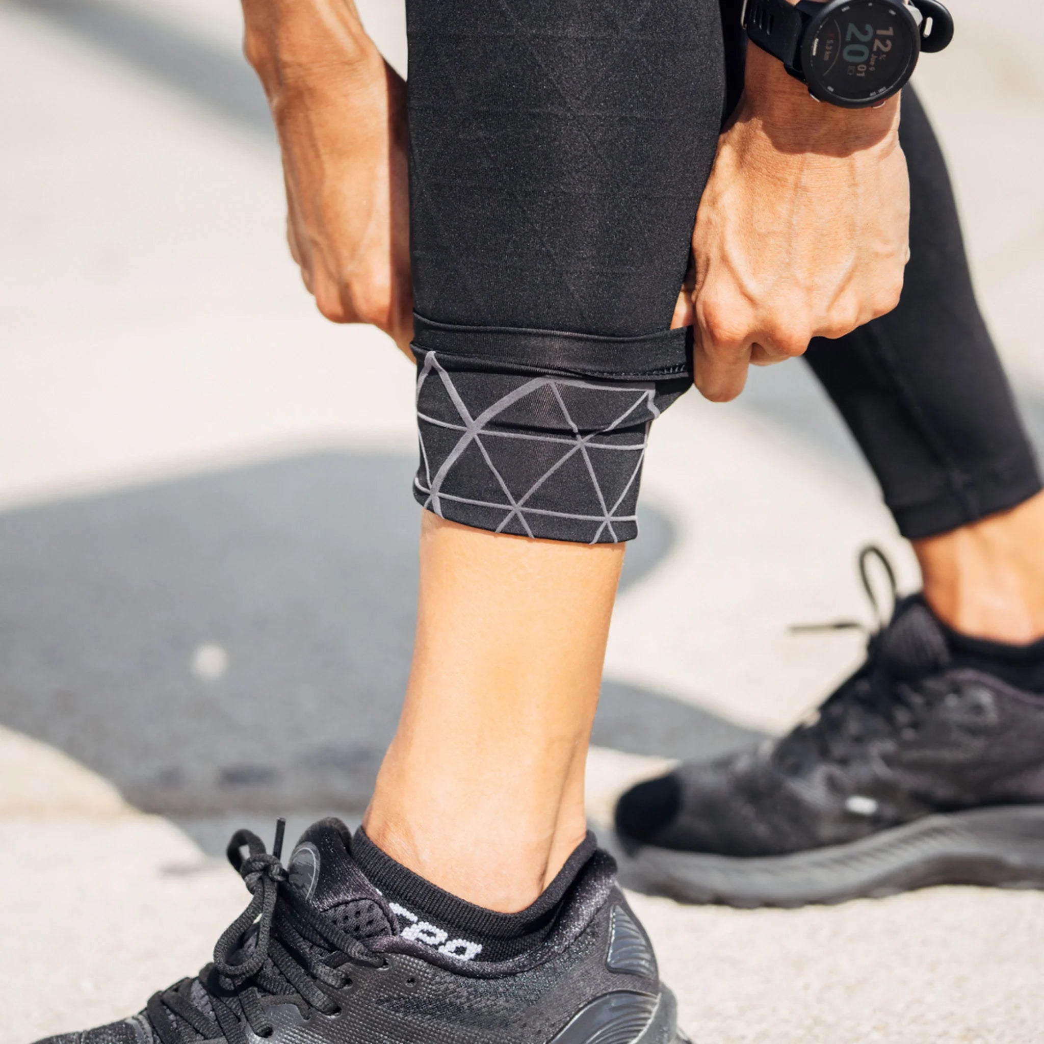 The Run Support Tights, Men - Black
