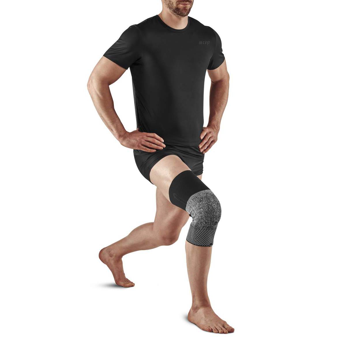 Max Support Knee Sleeve Unisex - Black/Grey