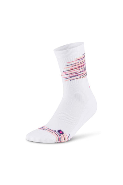 white and purple nike socks