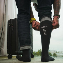 Flight Compression Socks, Men - Black